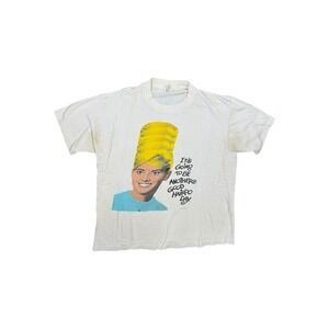Stanley Desantis T-Shirt Mens Large White Good 80s Another Good Hairdo Day Tee